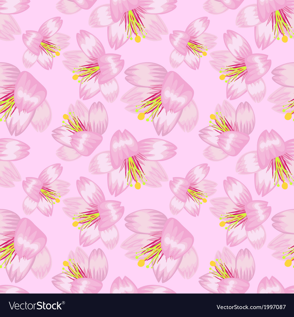 Seamless sakura pattern