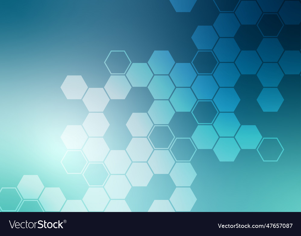 Technology hexagon pattern green gradient modern vector image Technology hexagon pattern green gradient modern