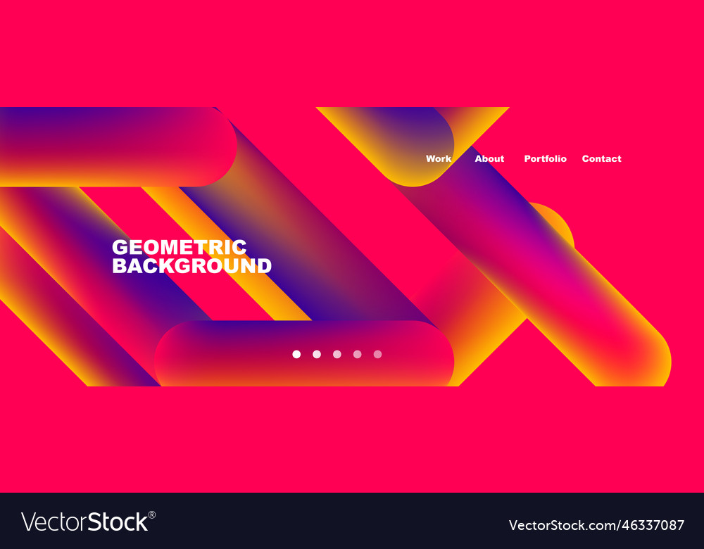 Trendy color overlapping lines abstract background Vector Image Trendy color overlapping lines abstract background