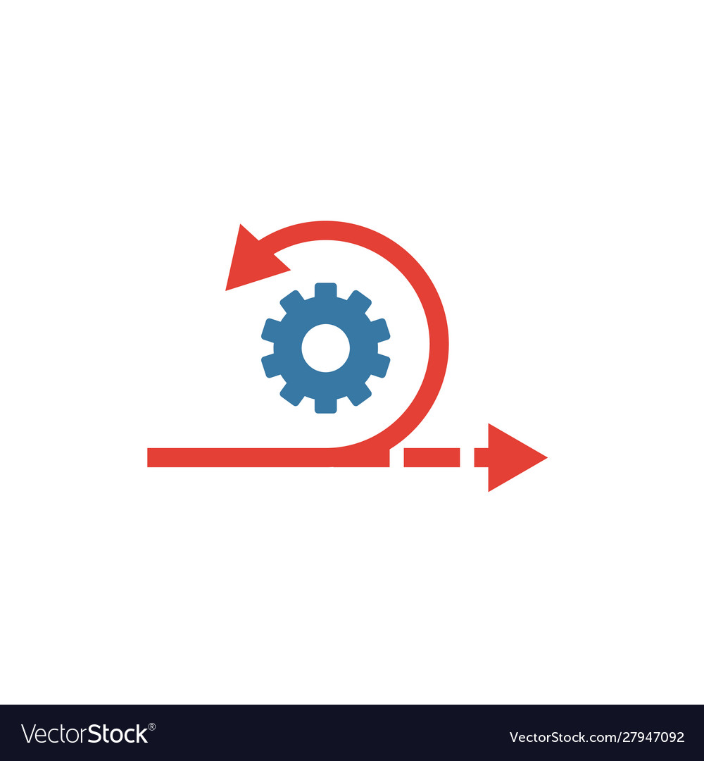 Agile icon simple flat element from content