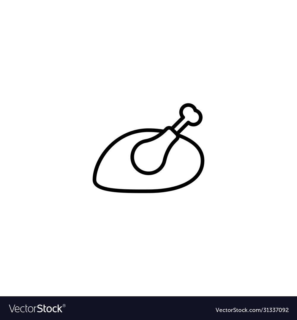 Chicken roast icon