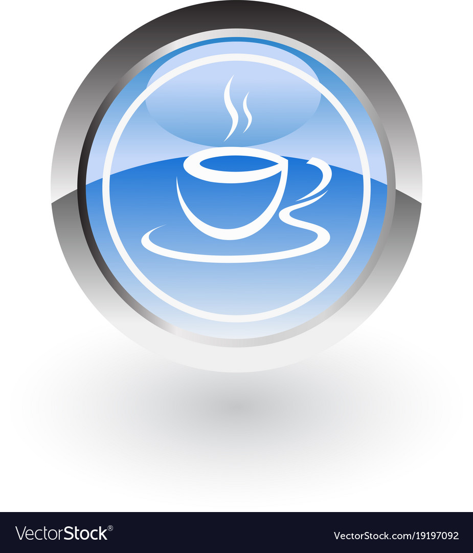 Coffee hot icon logo Royalty Free Vector Image