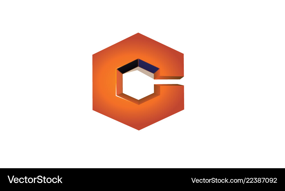 Cube hexagon logo Royalty Free Vector Image - VectorStock