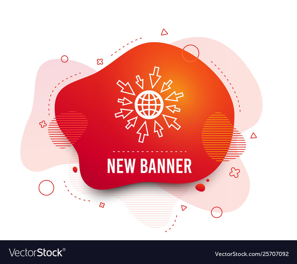 Go to web icon globe with mouse cursors vector image Go to web icon globe with mouse cursors