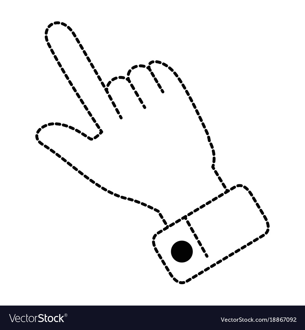 Hand index isolated icon