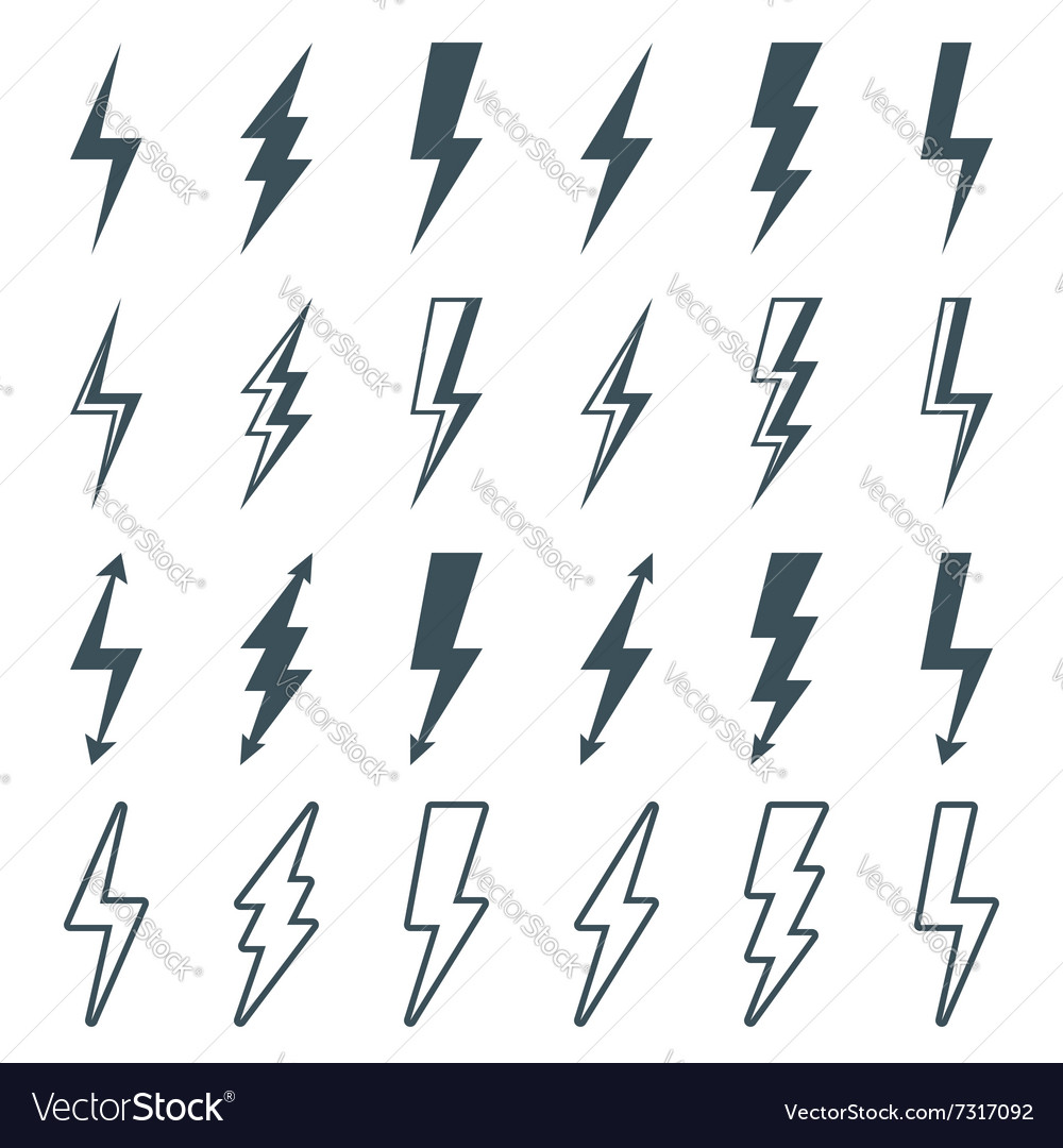Lightning bolt set