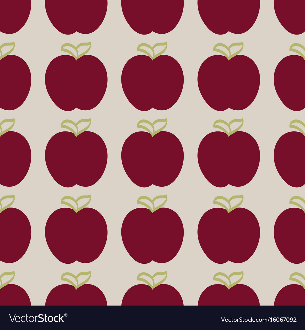 Red apple pattern