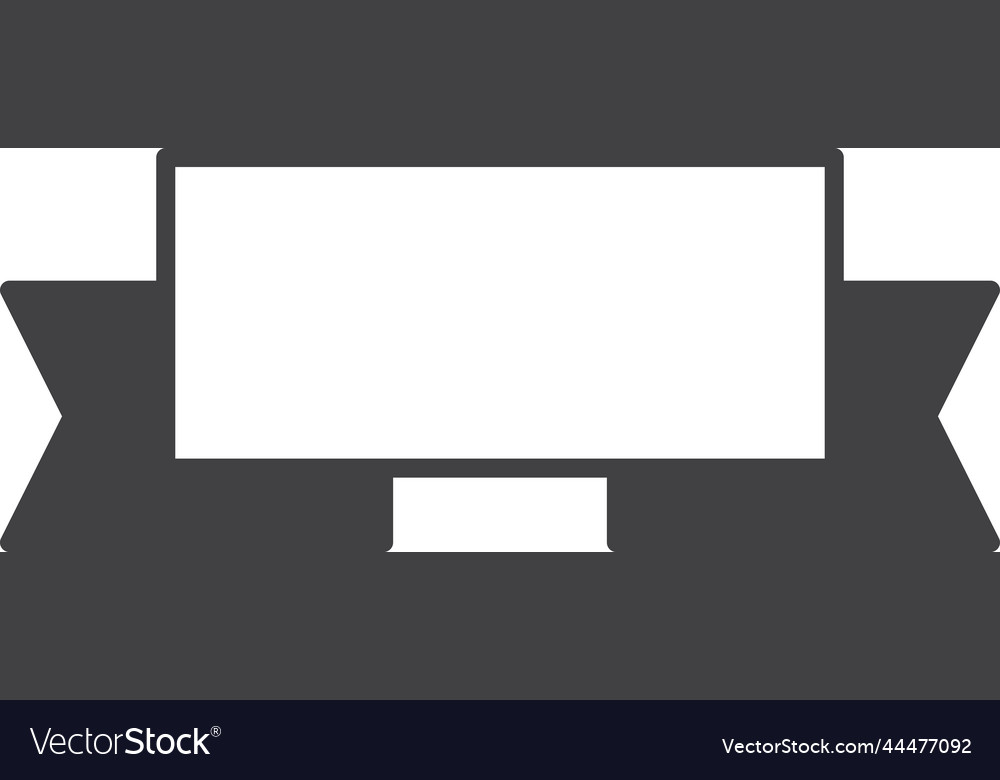 Ribbon label in minimal style