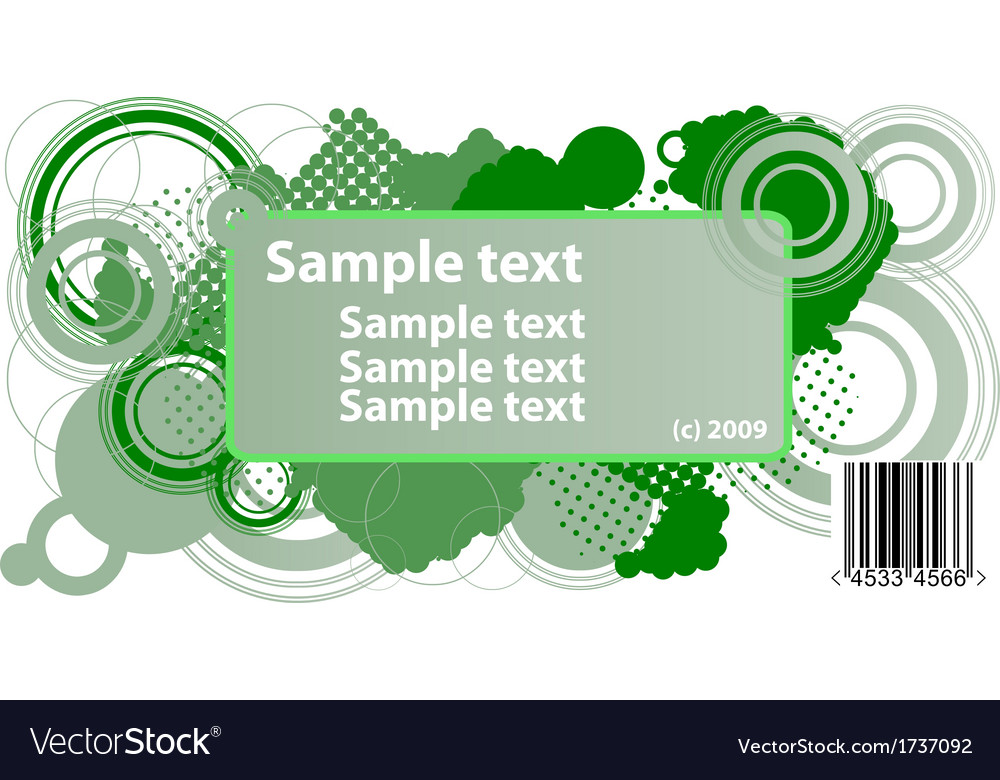 Sample text frame
