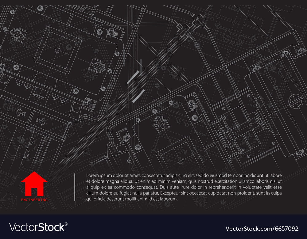Technical Blueprint Background