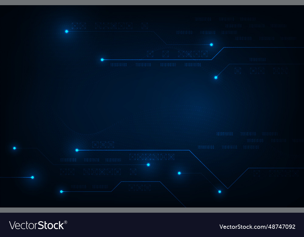 Technology commucation concept network abstract vector image Technology commucation concept network abstract