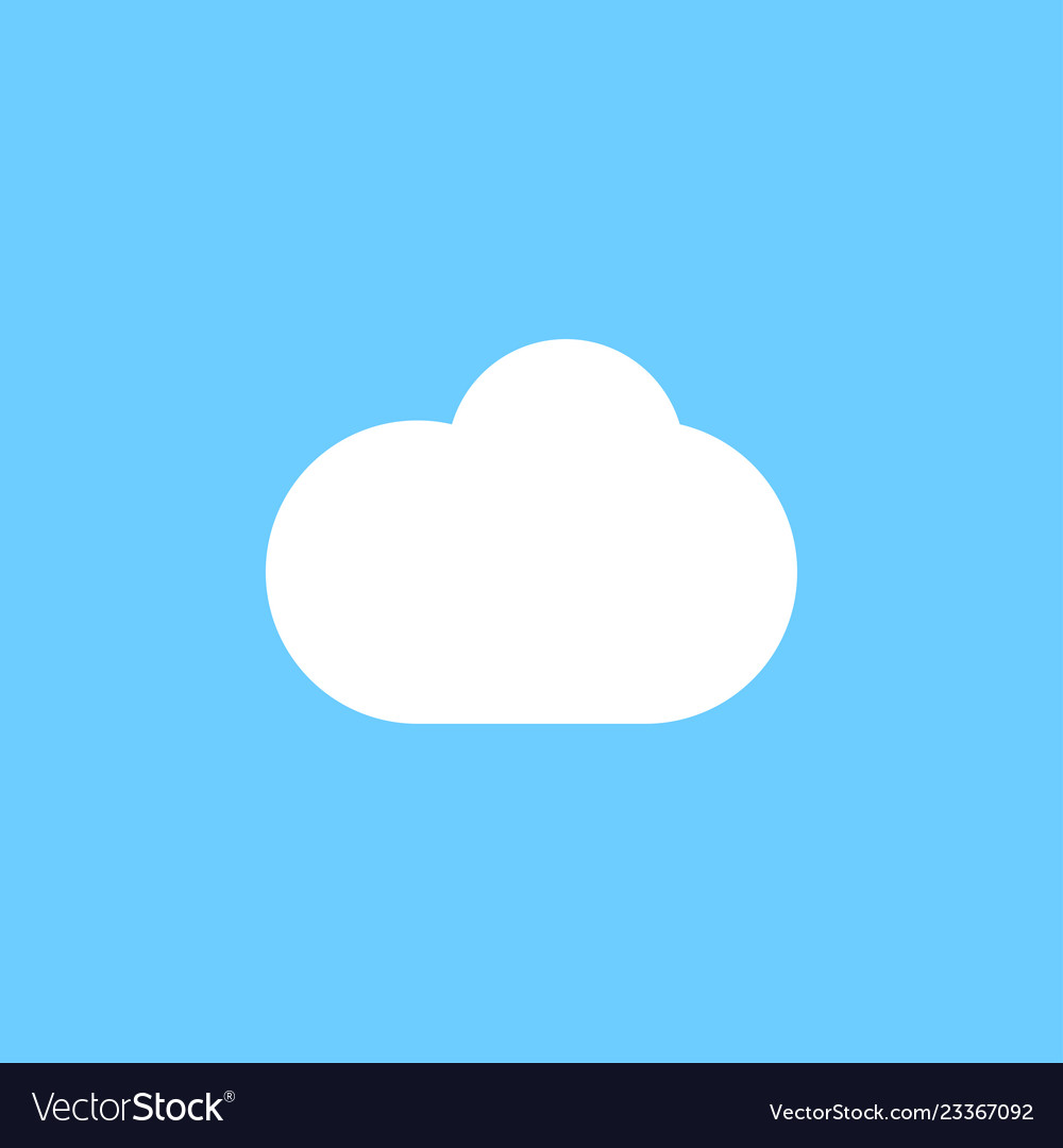 White cloud graphic icon design template