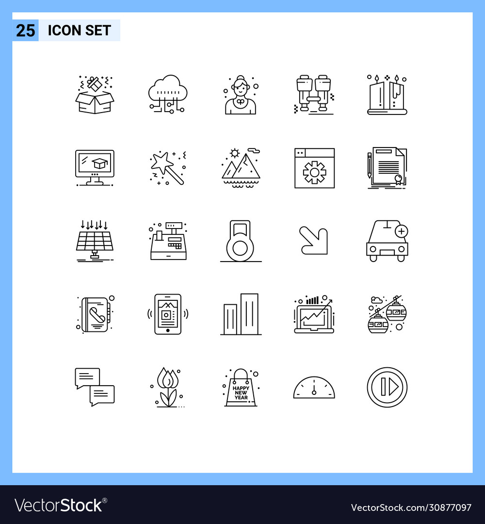 25 universal lines set for web and mobile
