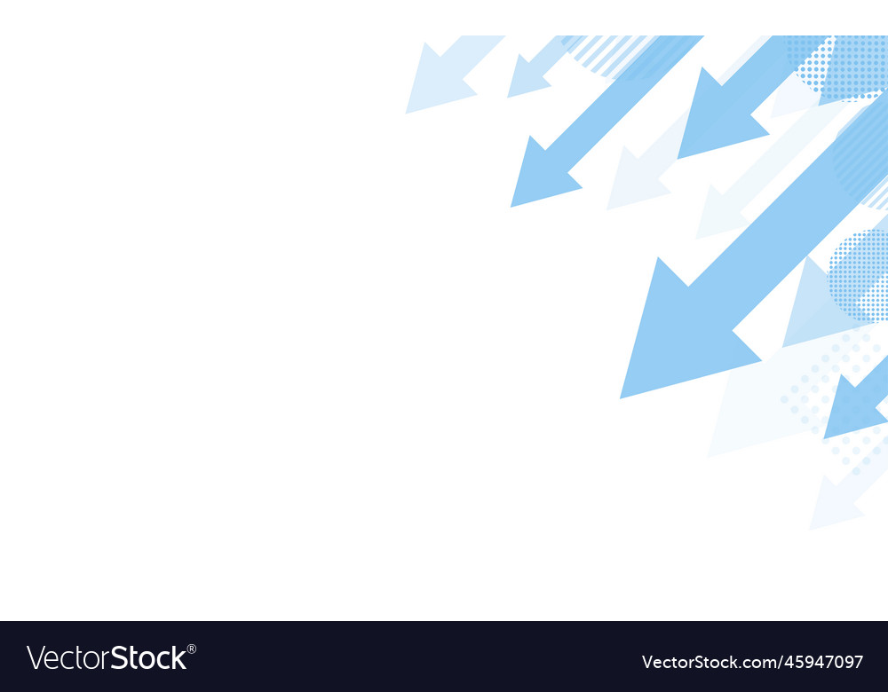 Abstract blue arrows on white background Vector Image