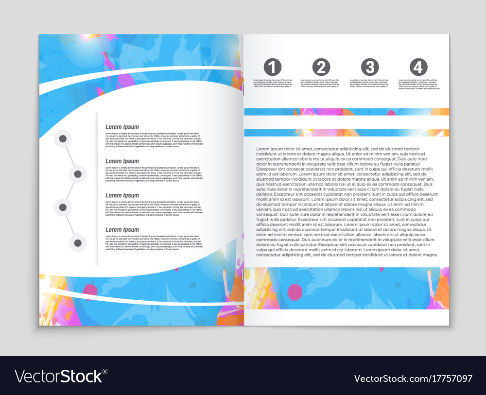 Abstract layout background set for art