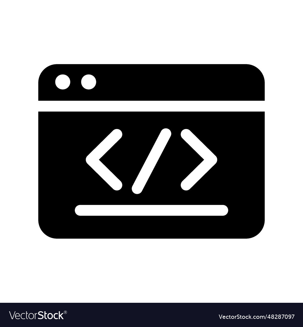 Coding icon vector image Coding icon