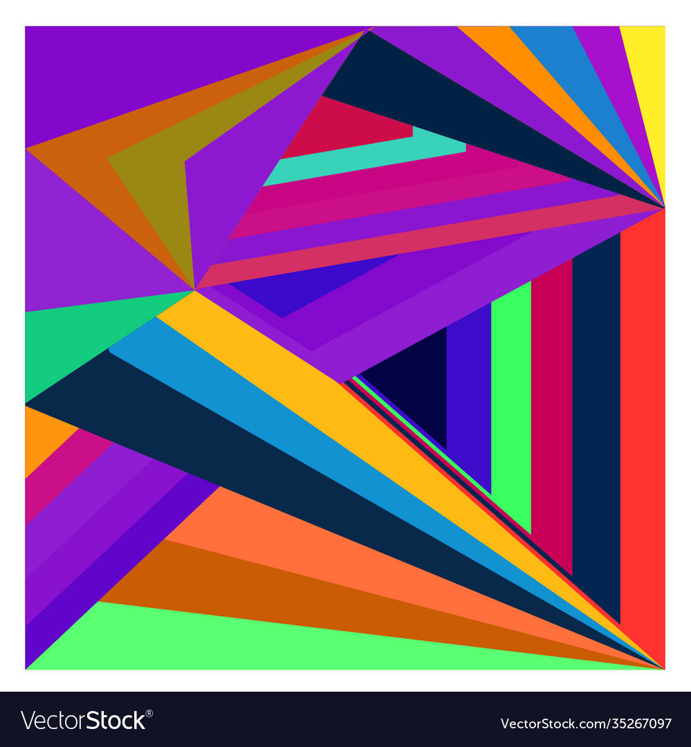 Colorful geometric and curve background pattern