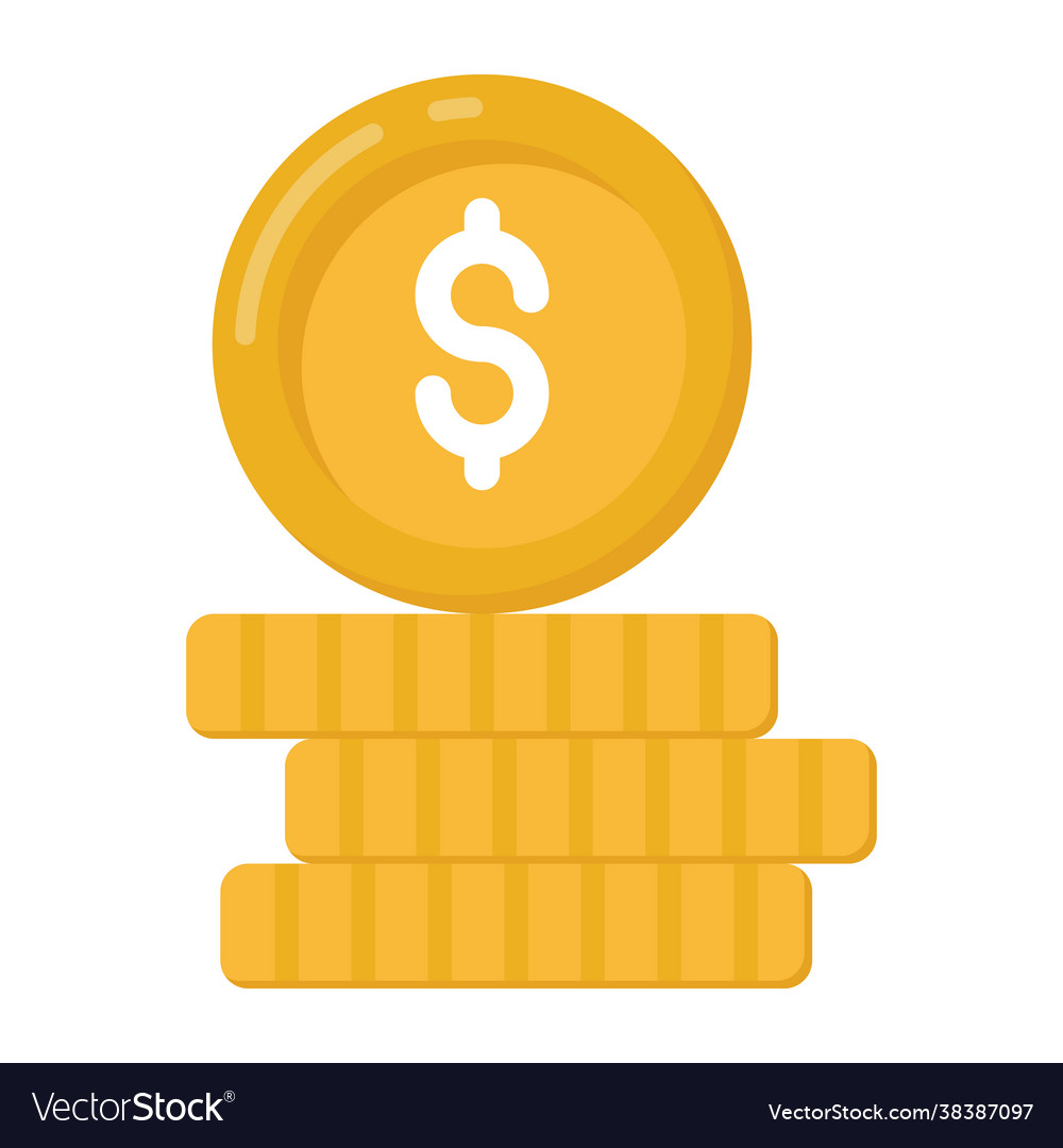 Dollar stack Royalty Free Vector Image - VectorStock