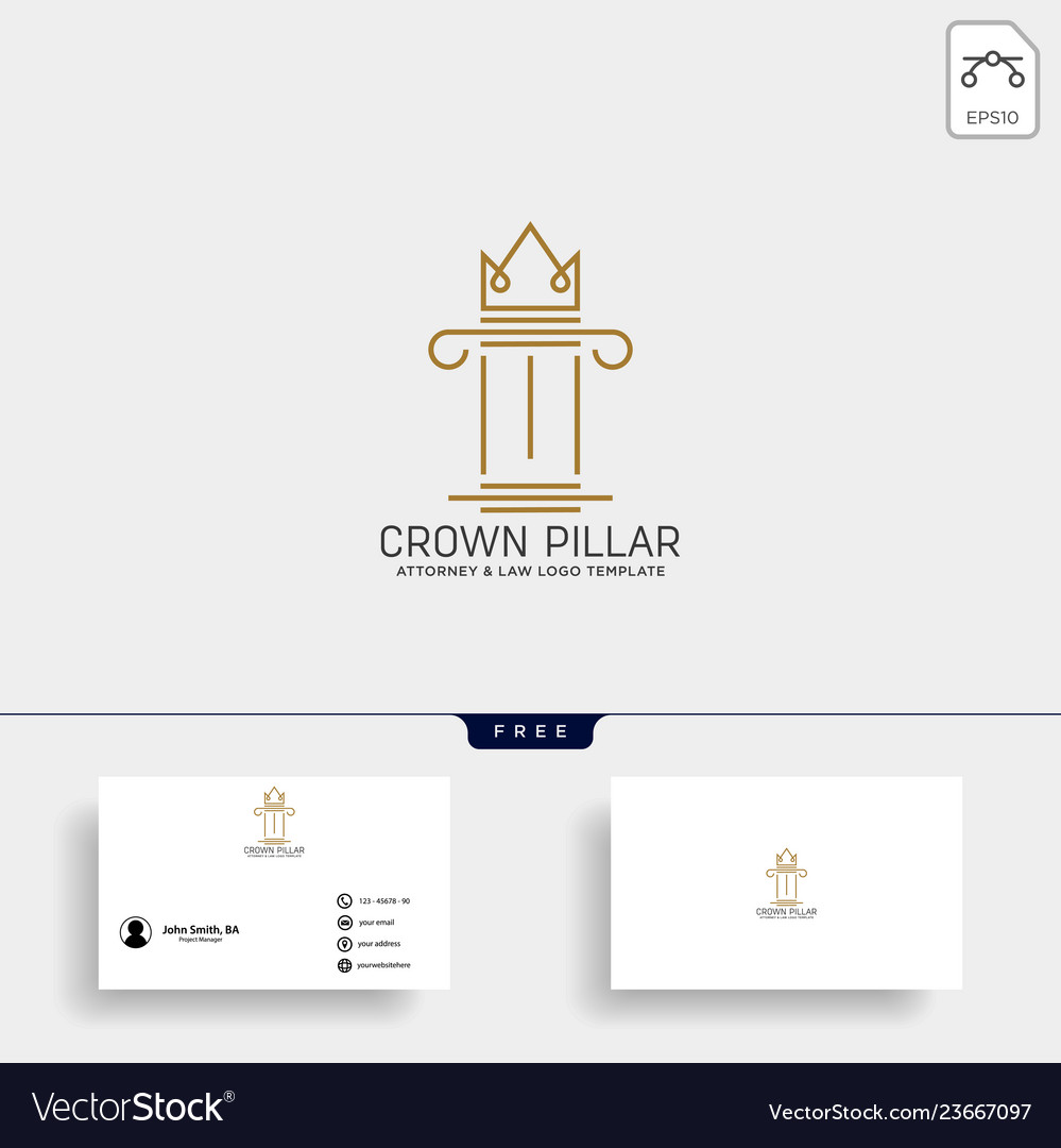 Elegante Anwalt Logo Linie Design Template