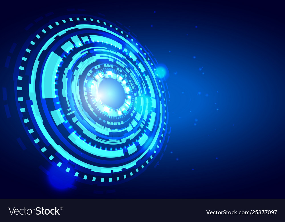 Futuristic technology hud background big data