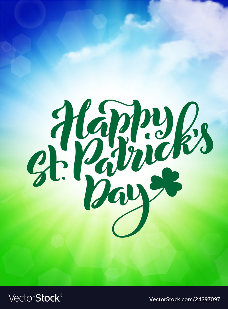 st patricks day poster vector