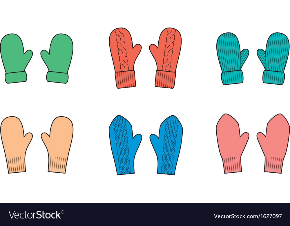 Download Mittens Royalty Free Vector Image - VectorStock