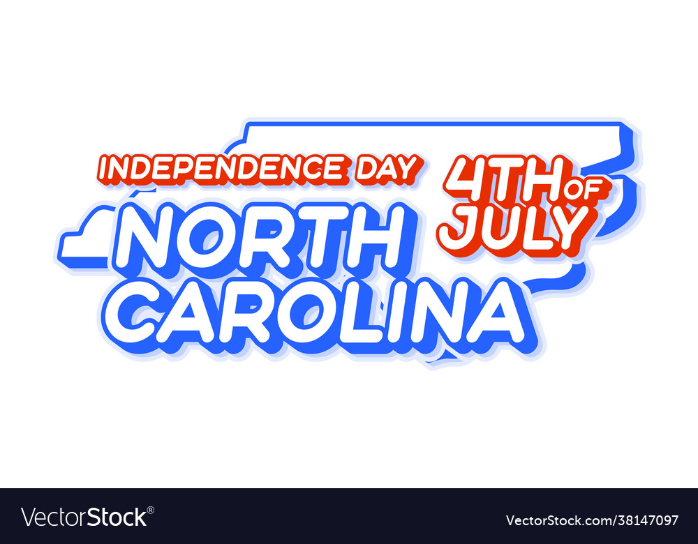 North carolina state 4 Juli Unabhängigkeit Tag