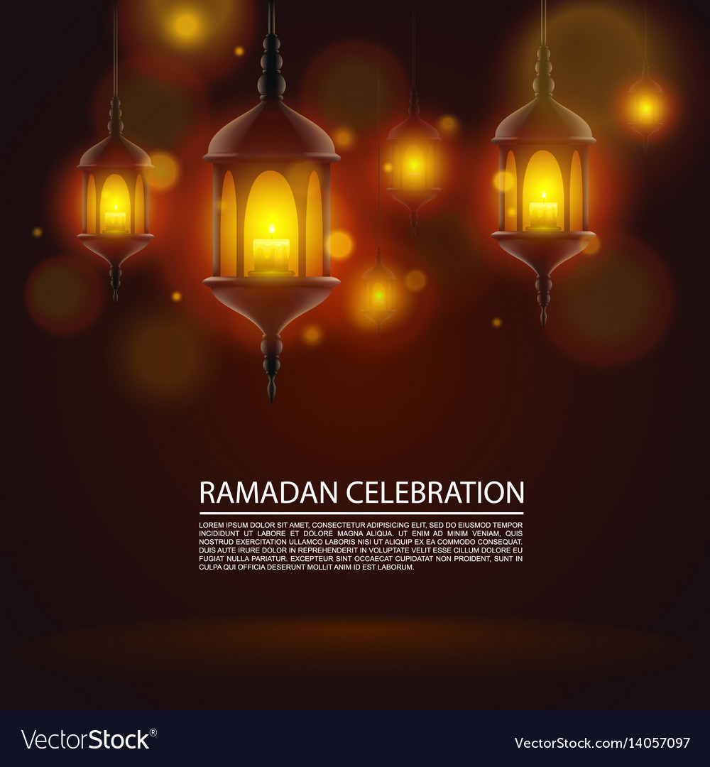 Ramadan celebration art Royalty Free Vector Image