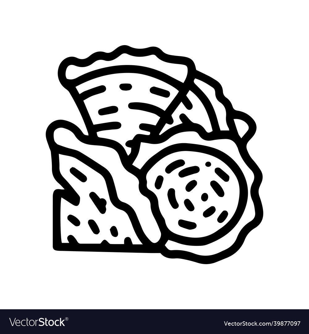 Sauna firewood line doodle simple icon Royalty Free Vector