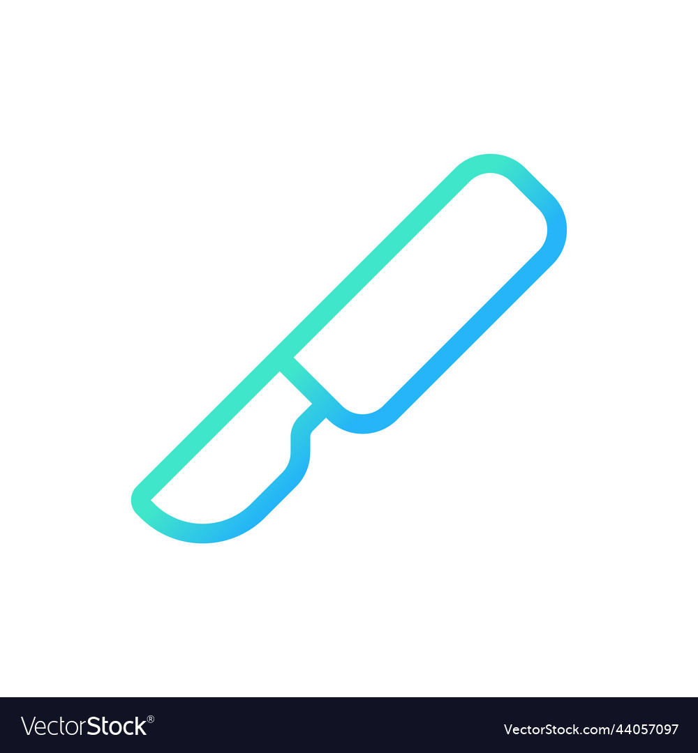 Scalpel pixel perfect gradient linear ui icon vector image Scalpel pixel perfect gradient linear ui icon