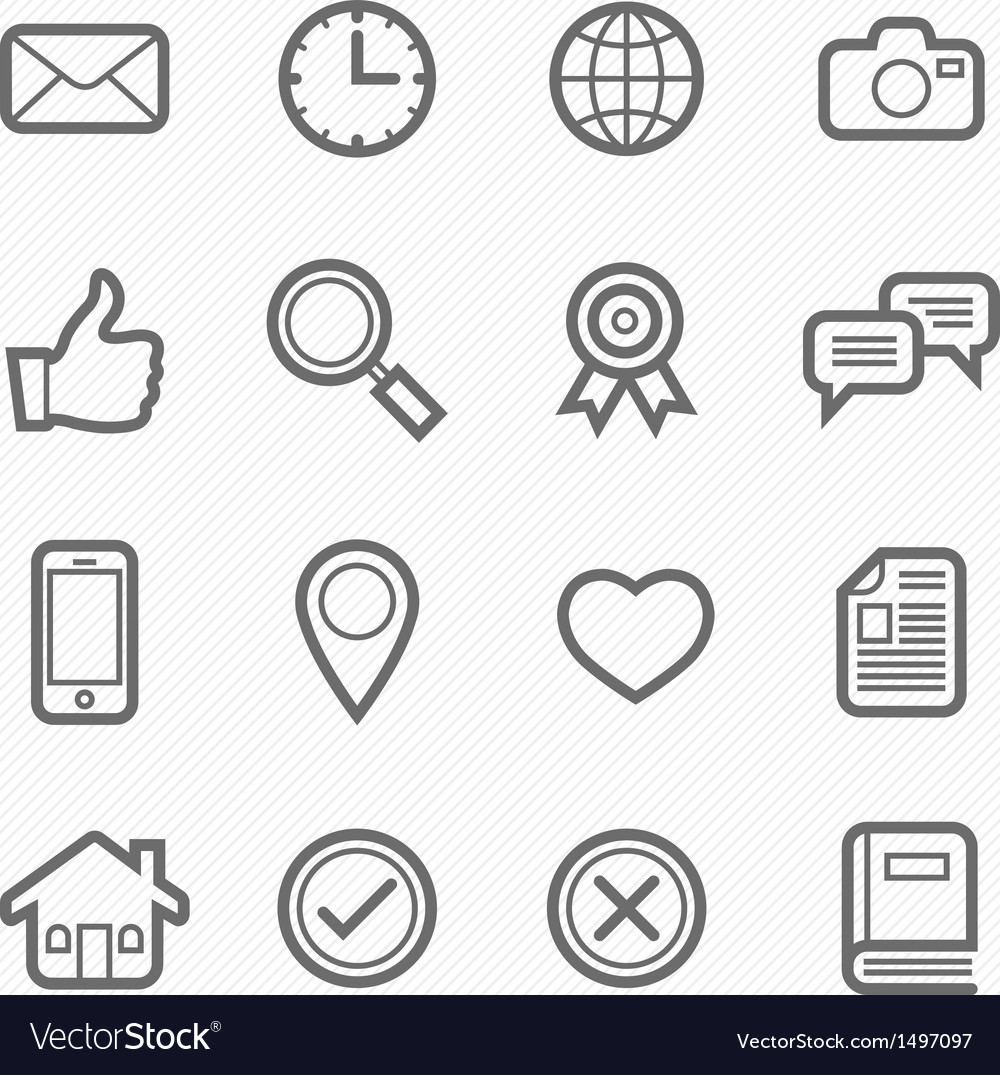 Set of Line Icons - Symbol Collection