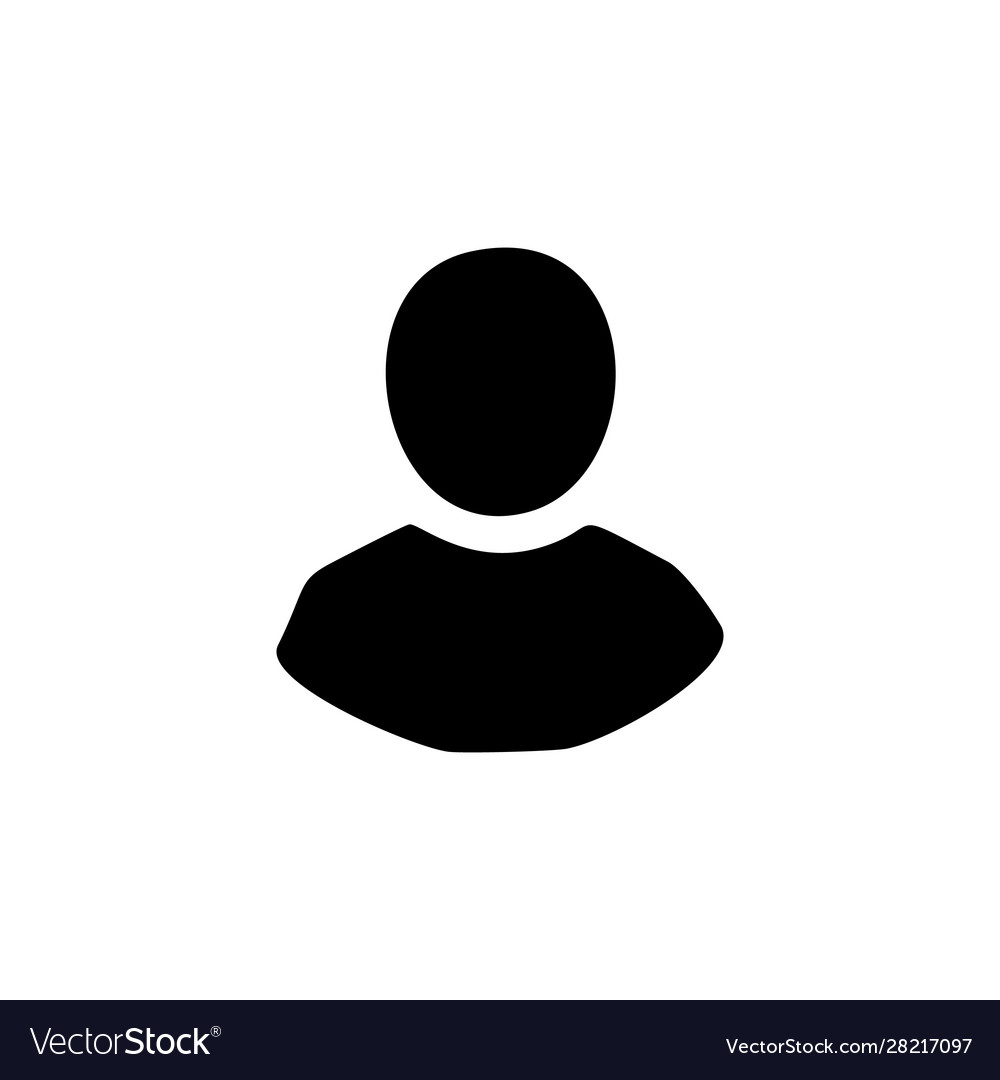 User silhouette icon Royalty Free Vector Image