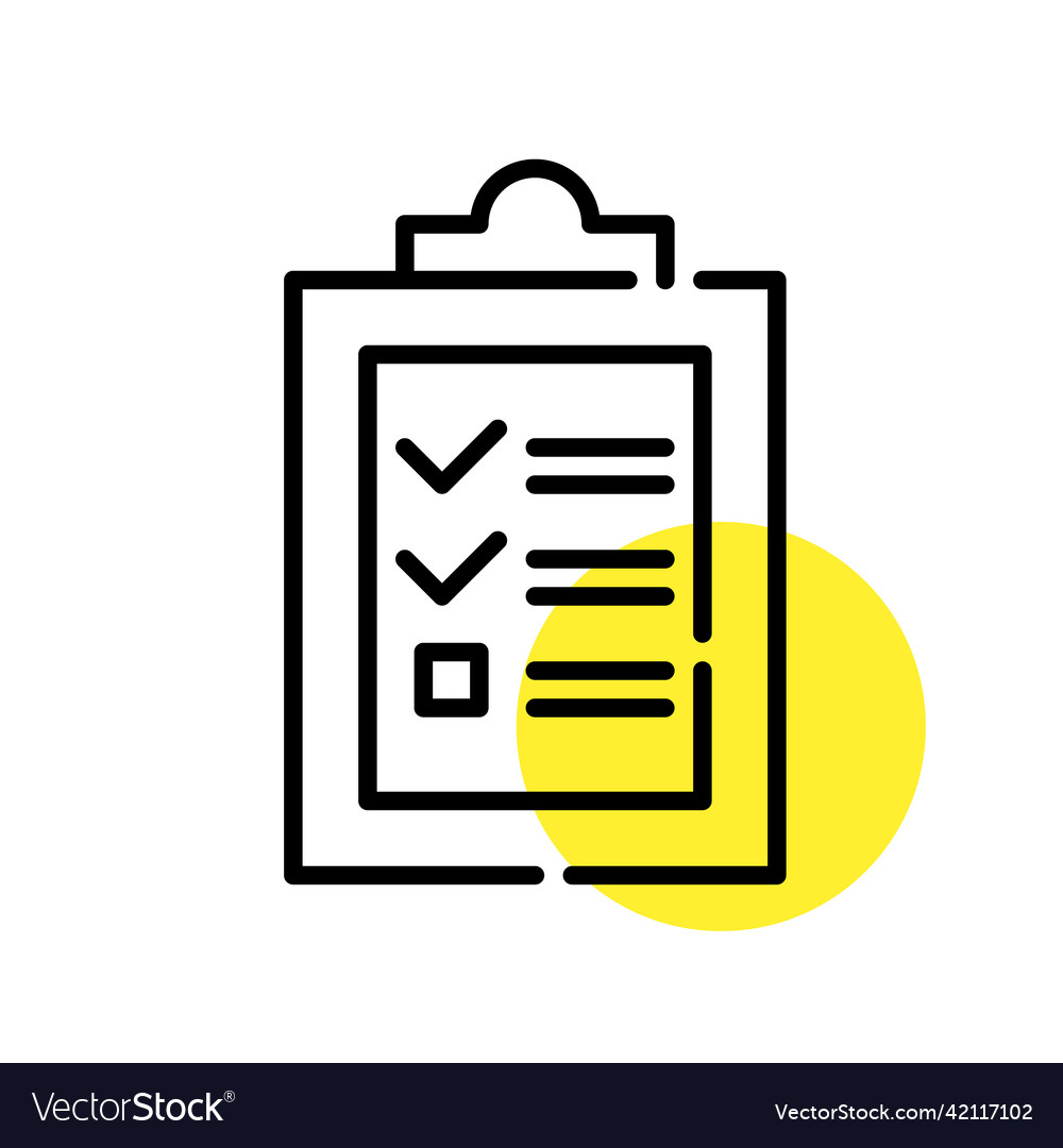 Checklist with marked boxes pixel perfect Vector Image Checklist with marked boxes pixel perfect
