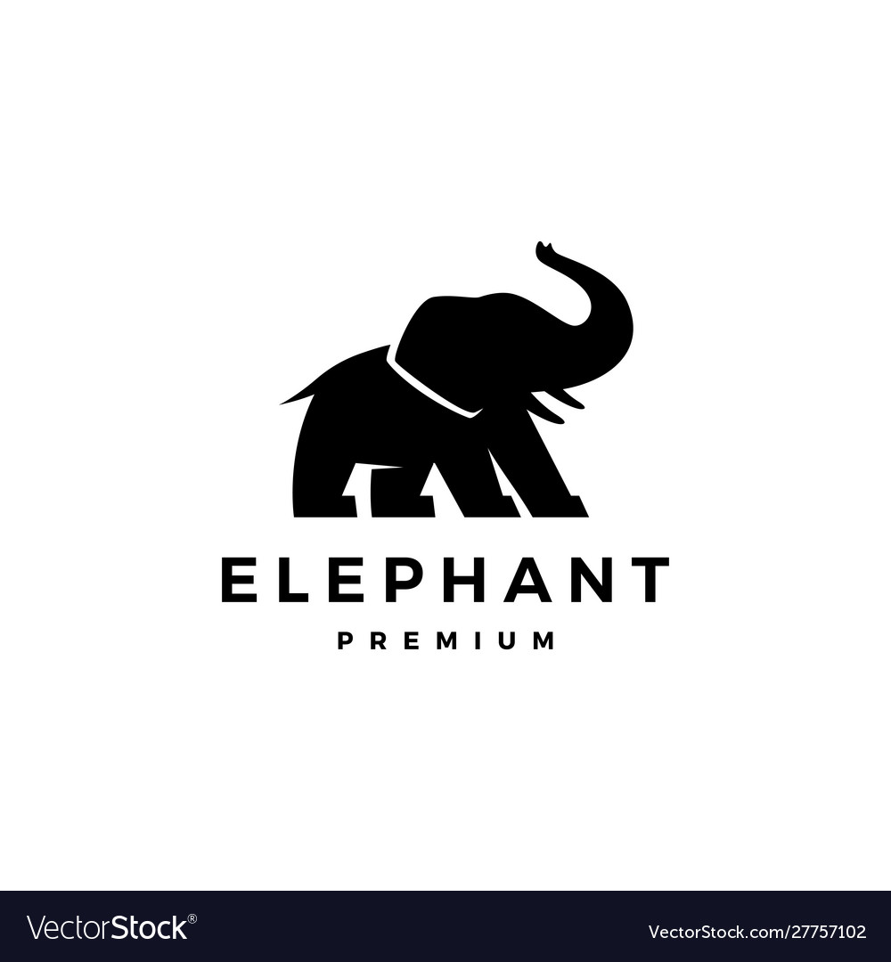 Elephant logo icon Royalty Free Vector Image - VectorStock