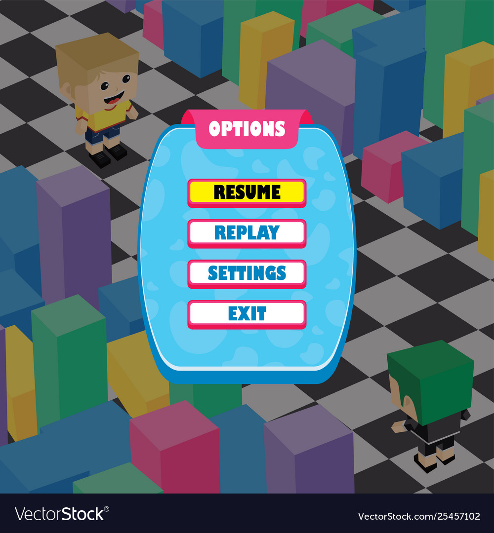 Settings menu for game  Menu design, Menu, Games