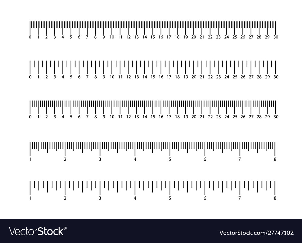 Indicators unit distances Royalty Free Vector Image