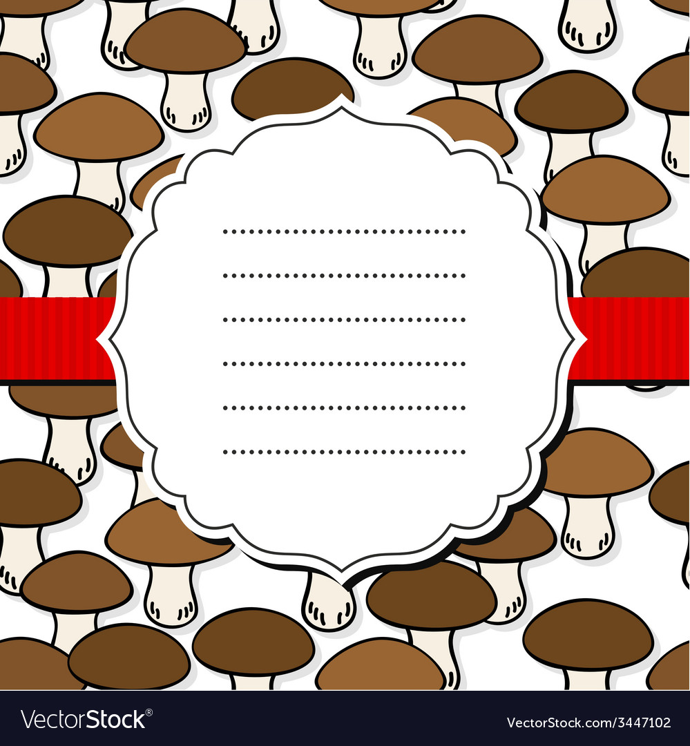Mushroom pattern design