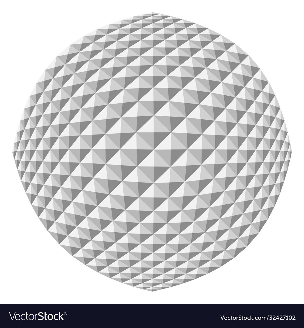 Triangle sphere abstract background vector image Triangle sphere abstract background