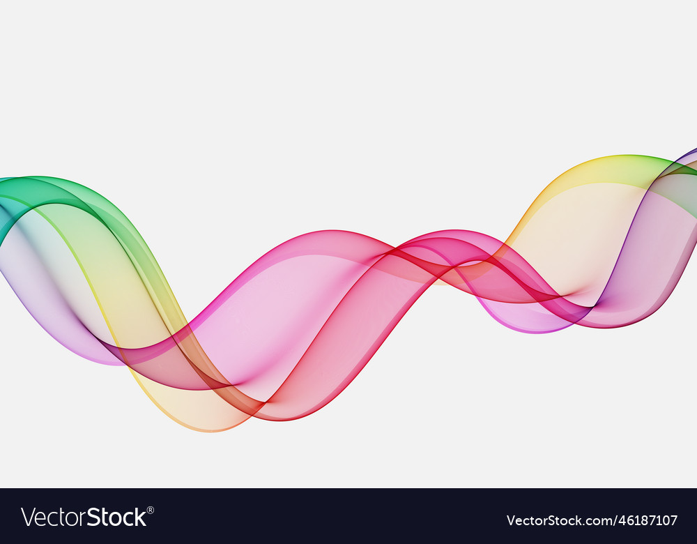 Abstrakte bunte glatte Wellenlinien weiß vector image Abstrakte bunte glatte Wellenlinien weiß