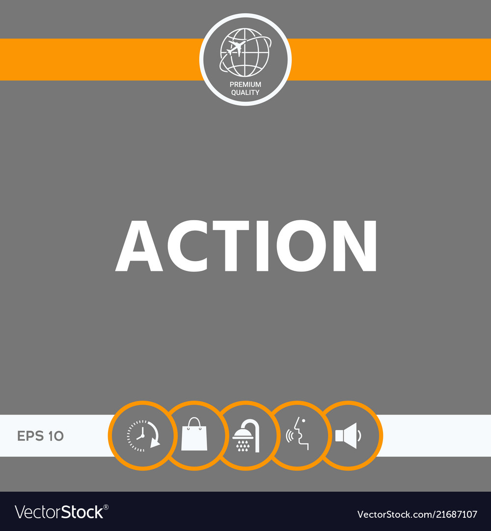 Action button symbol