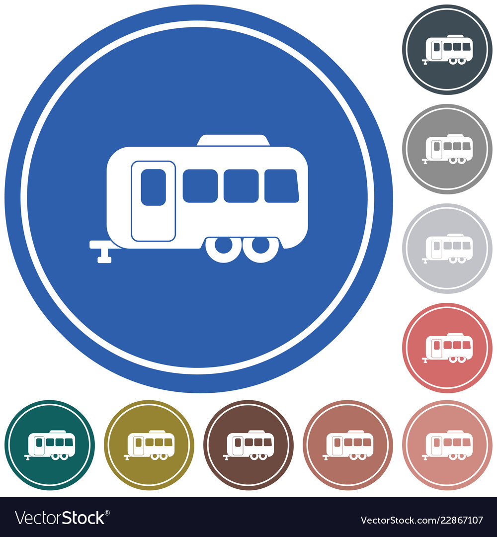 Camping trailer icon