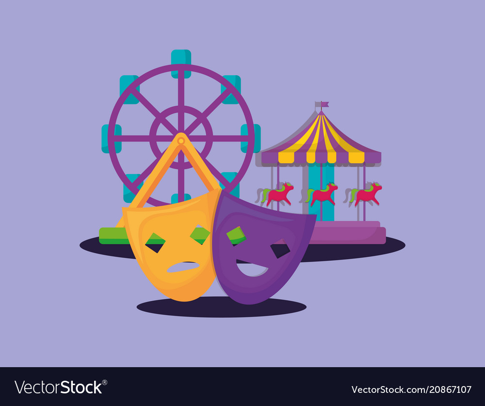 Carnival circus design Royalty Free Vector Image