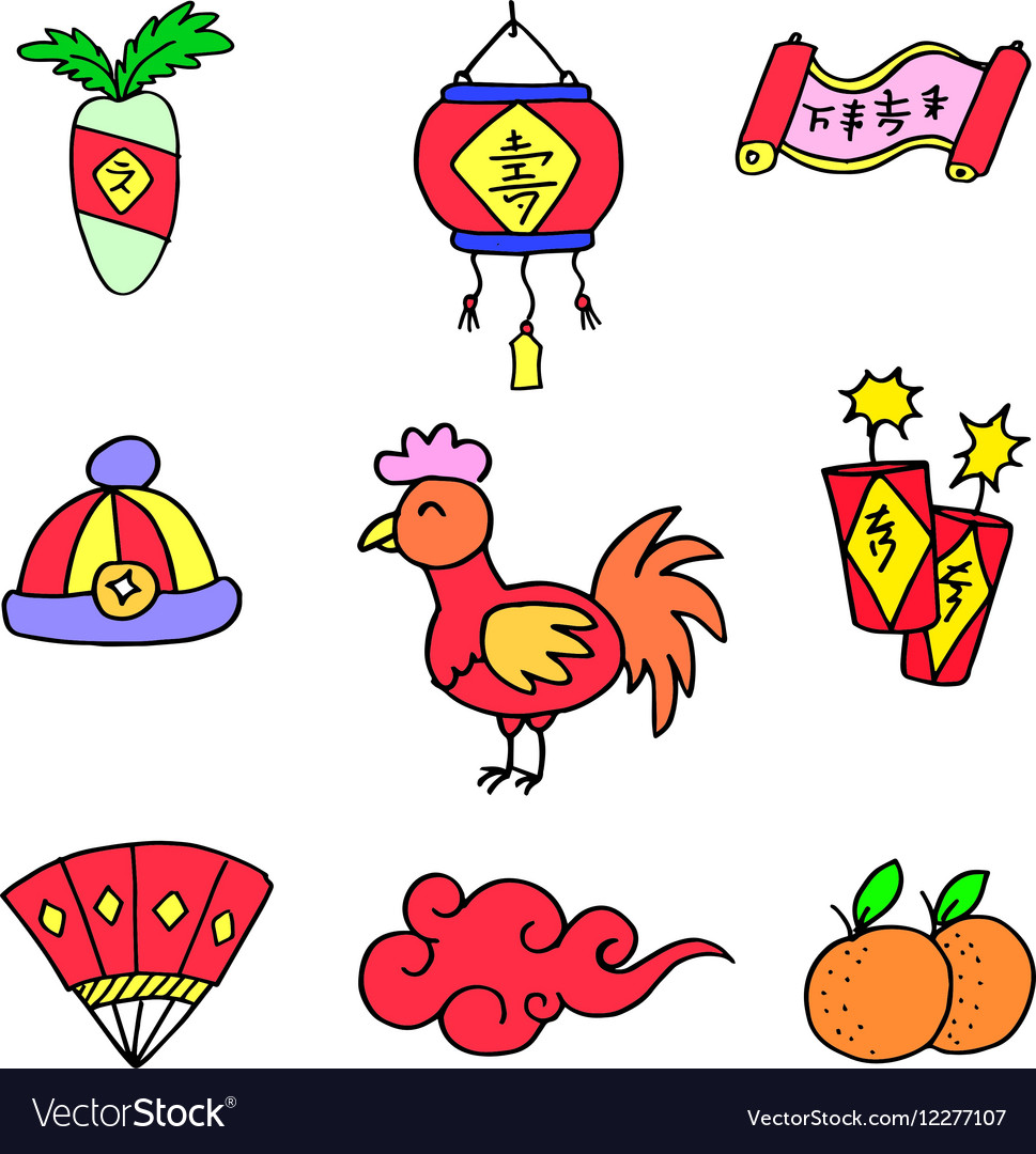 Chinese new year doodles
