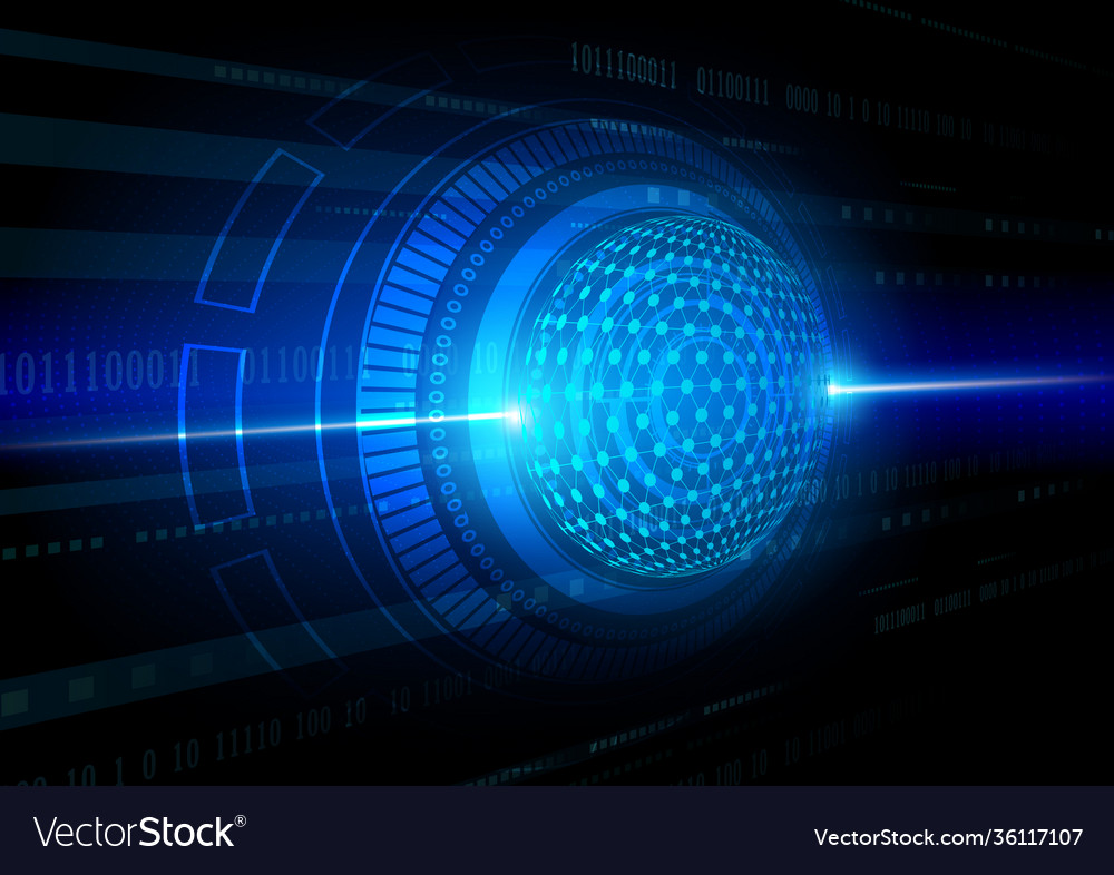 Circuit technology background with hi-tech vector image Circuit technology background with hi-tech