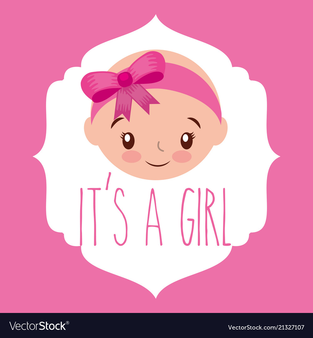 Premium Vector  Baby shower girl