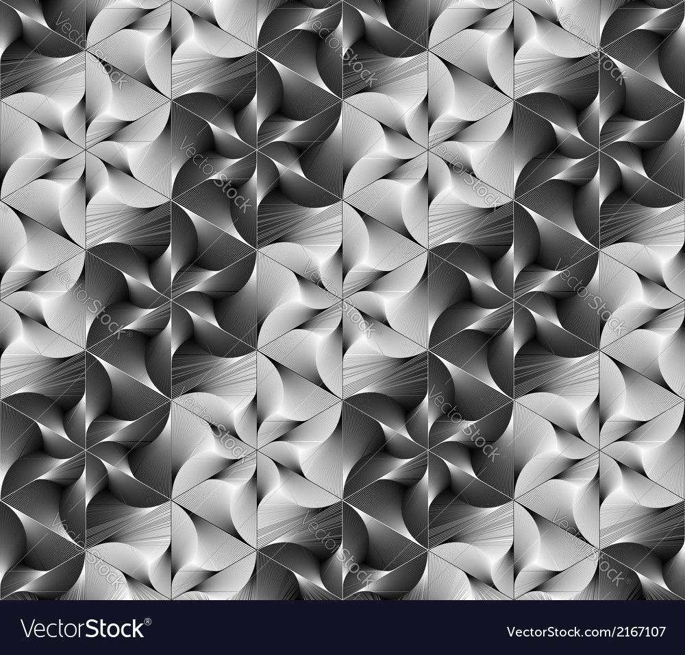 Design seamless monochrome hexagon pattern