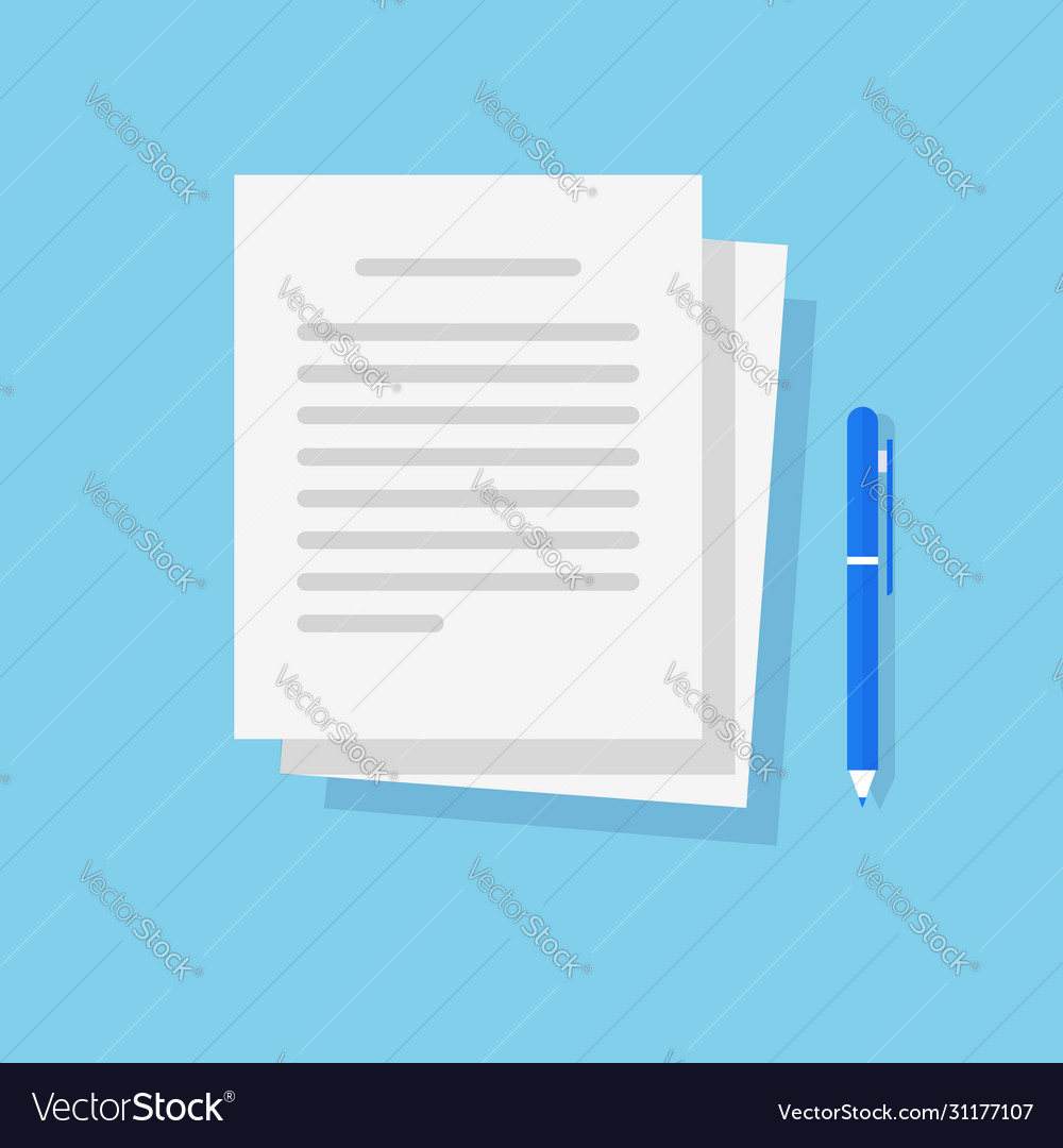 Document text file and writing article content