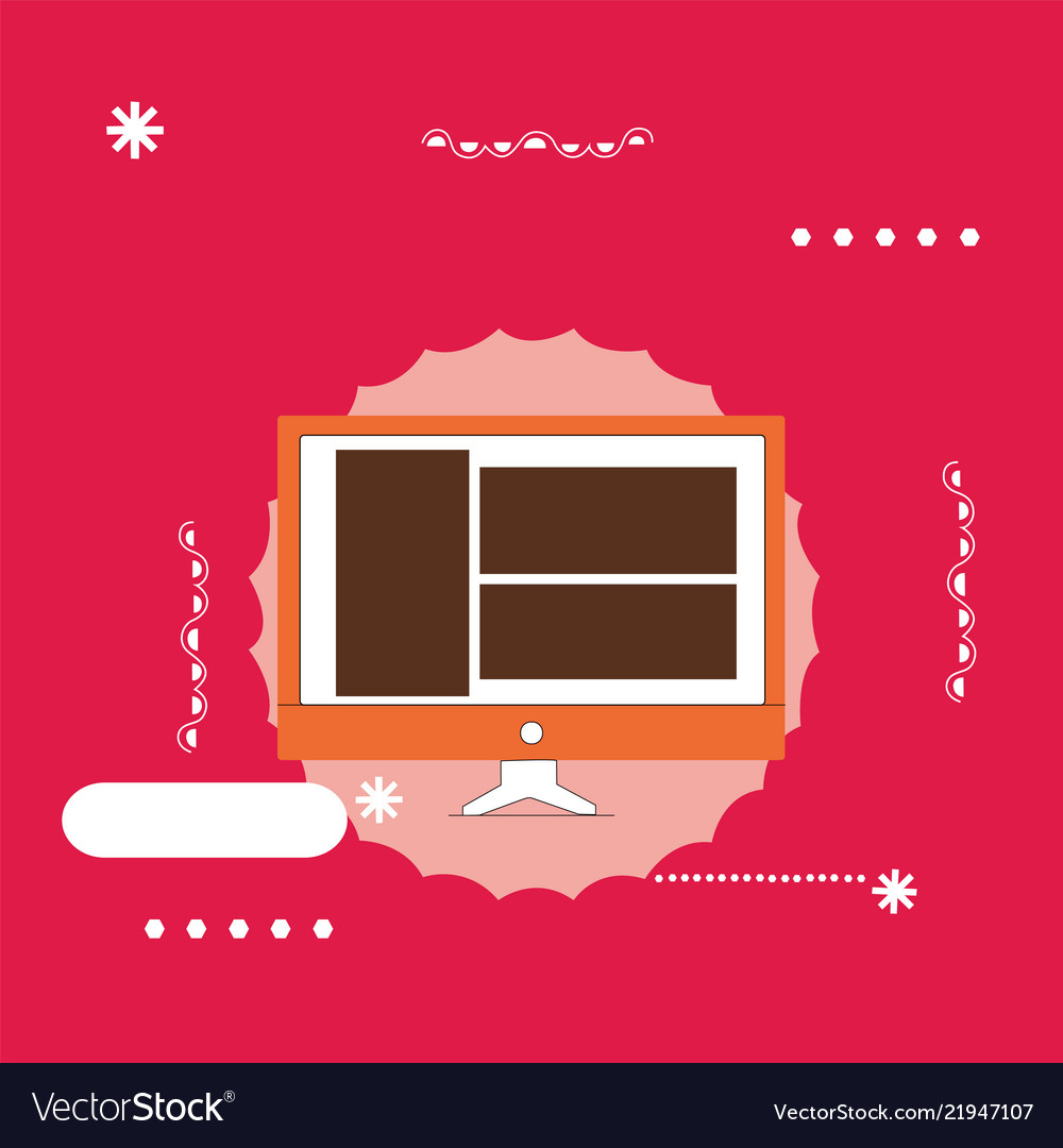 Flat design empty esp template vector image Flat design empty esp template
