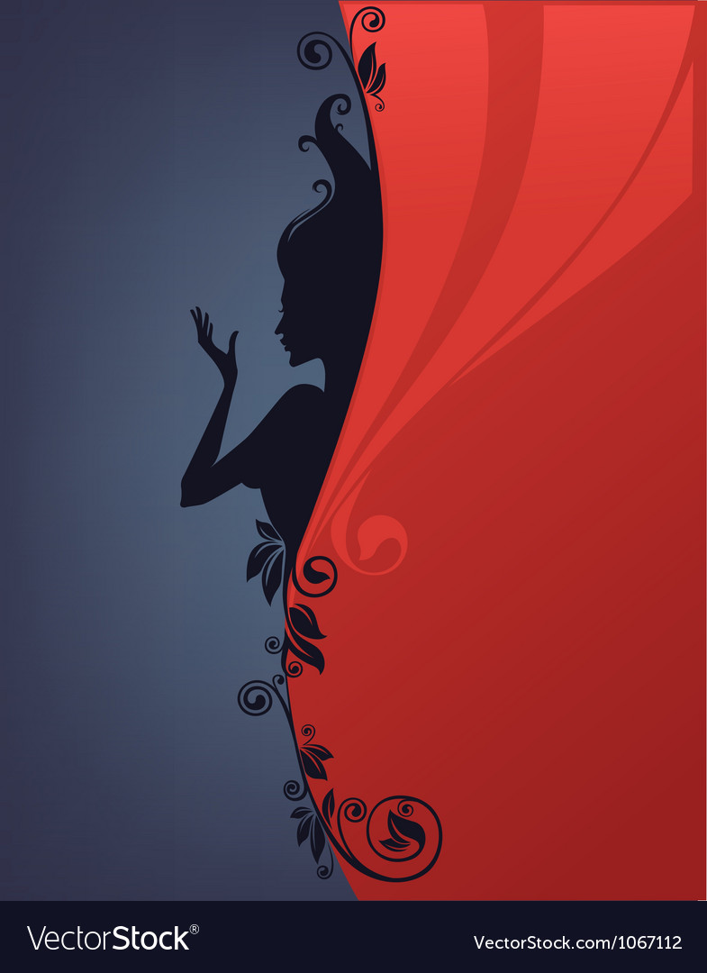 Flower Girl Silhouette Vector