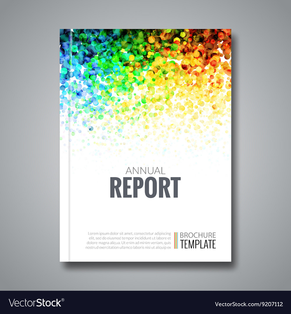 Business report design background with colorful